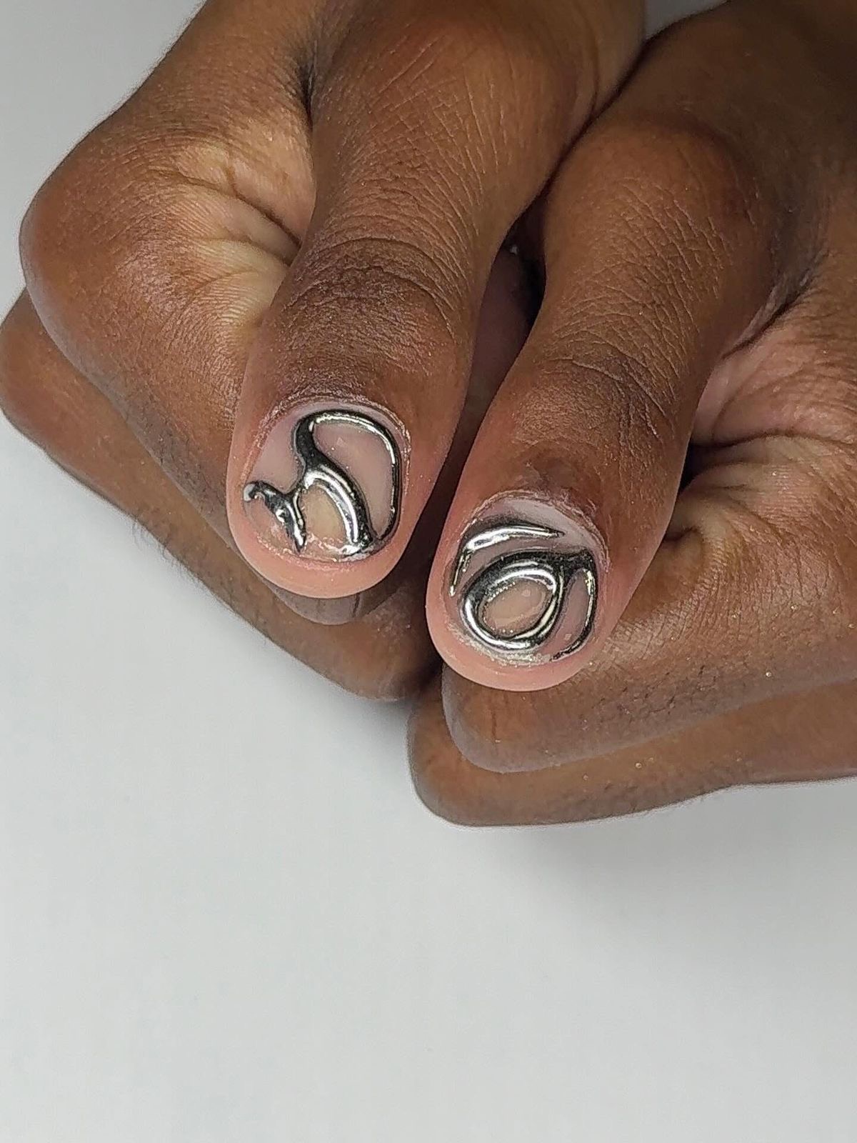 Chrome nail art