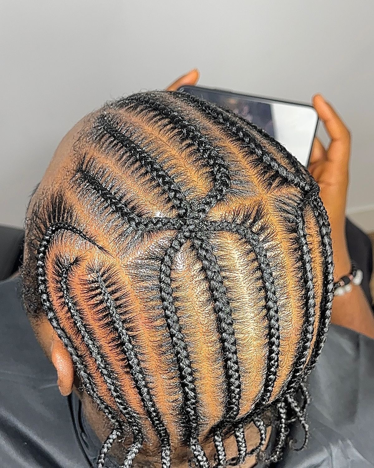 Cornrows overhead