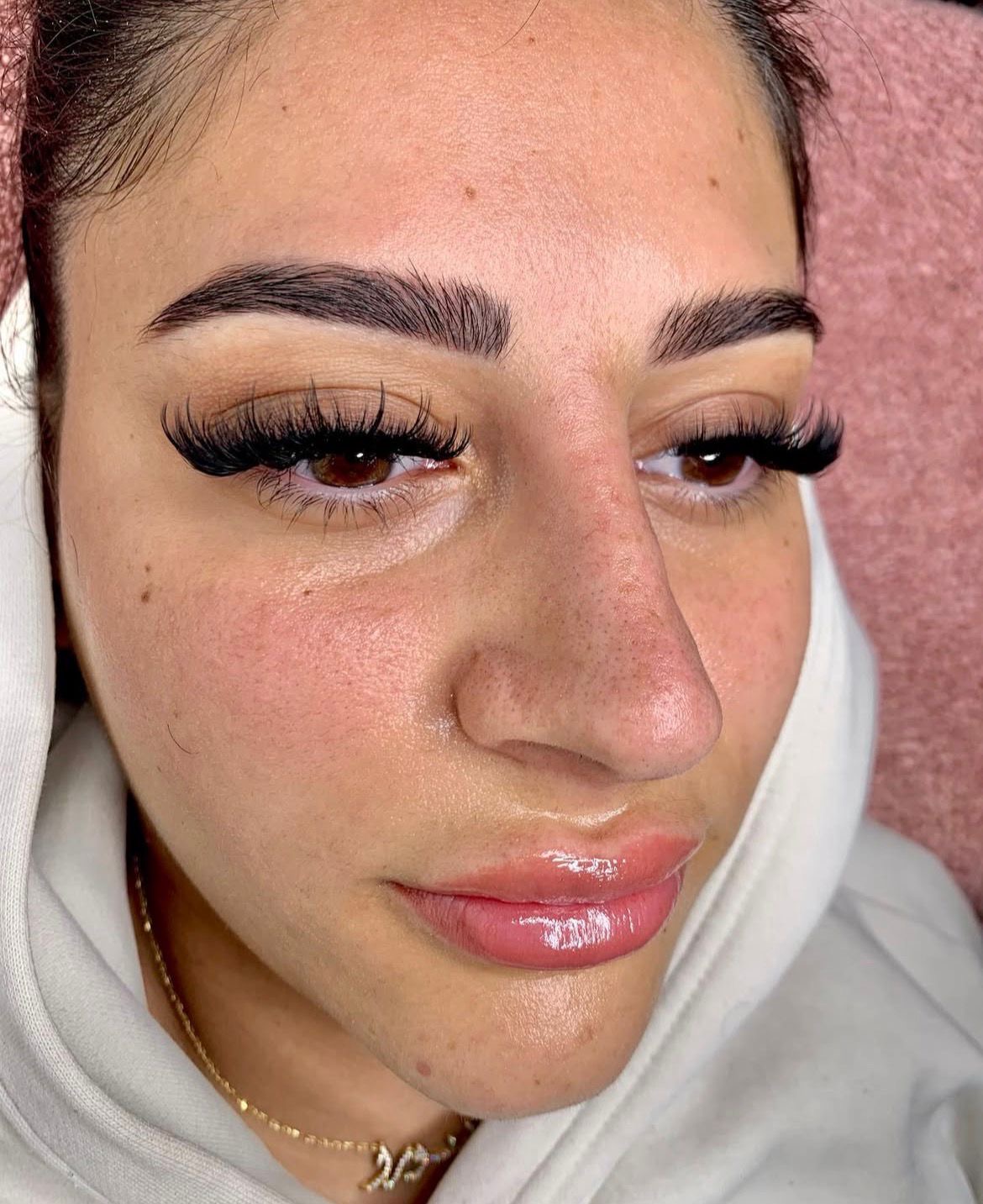 Lash and lip filler result